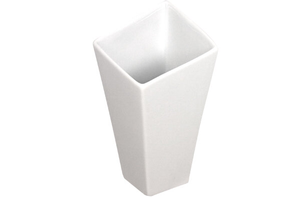 Frietzak porselein vierkant 16 cm