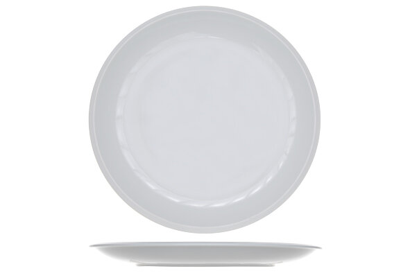 Rond plat bord 30,5 cm Pleasure White