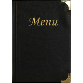 Menukaart insteek A5 zwart