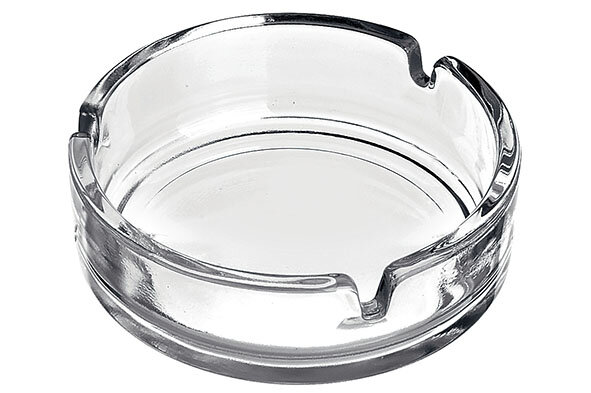 Asbak transparant 10,6 cm