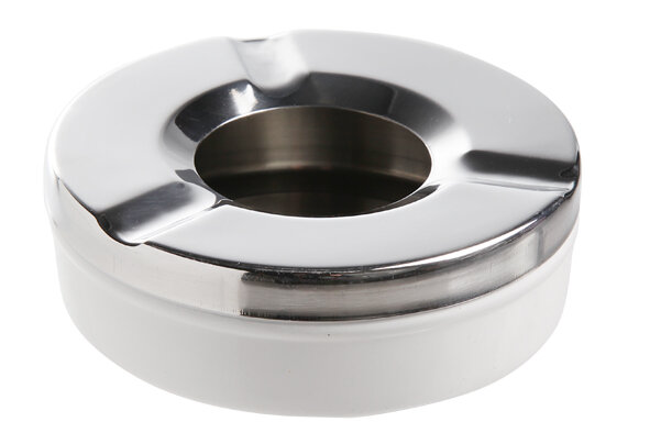 Asbak RVS 9,5 cm met deksel