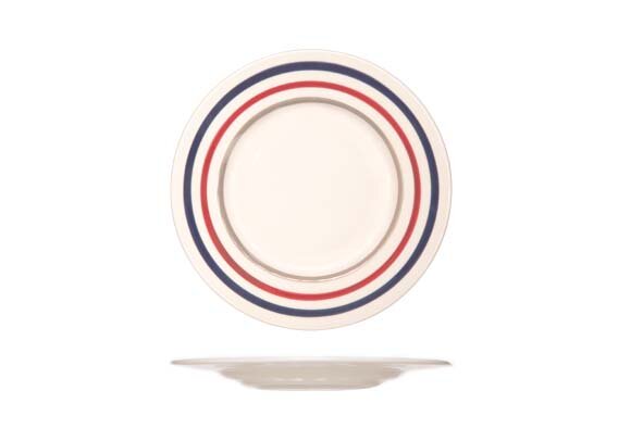 Plat bord Cucina strepen 28 cm