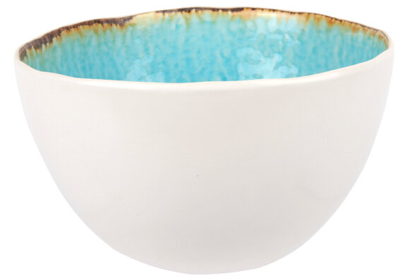 Laguna Azzuro kom 14 cm blauw wit