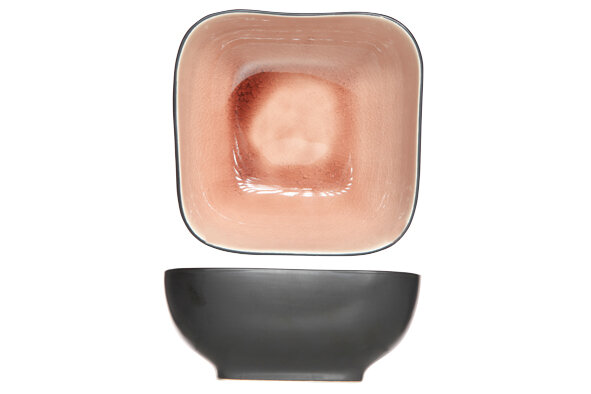 Schaal 14 cm vierkant Laguna Old Rose