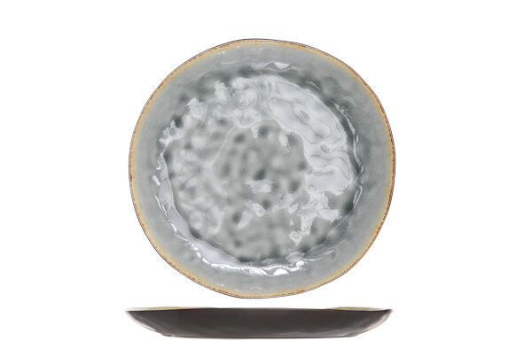 Bord rond 26,5 cm Laguna Blue Grey blauwgrijs zwart