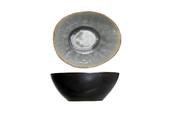 Schaaltje 10,5 cm Laguna Blue Grey blauwgrijs zwart