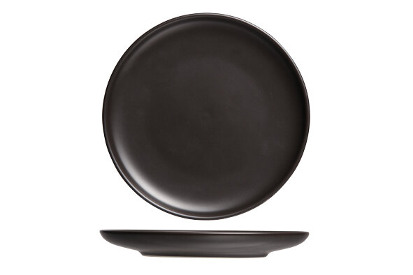 Bord rond zwart 23,3 cm Okinawa