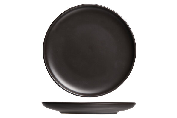 Bord rond zwart 30,4 cm Okinawa