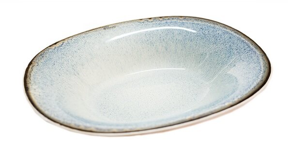 Diep bord ovaal 17,5 x 21,5 cm Fez Blue