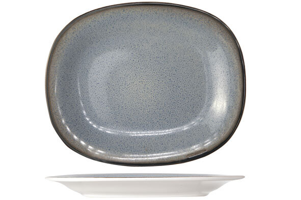 Bord plat ovaal 24 x 31 cm Fez Blue