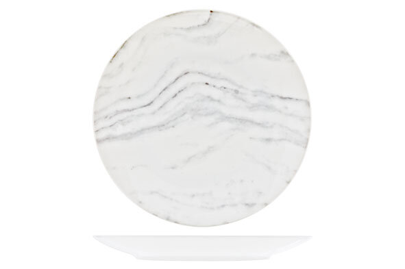 Bord rond 20 cm Carrara