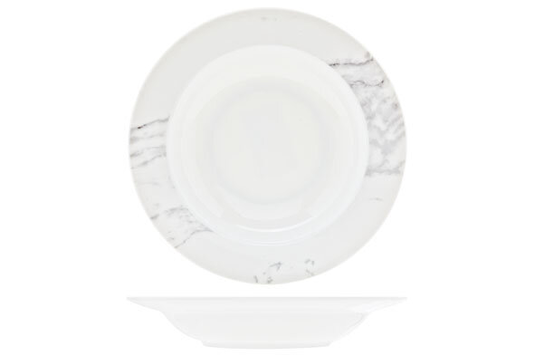 Diep bord rond 21,5 cm Carrara