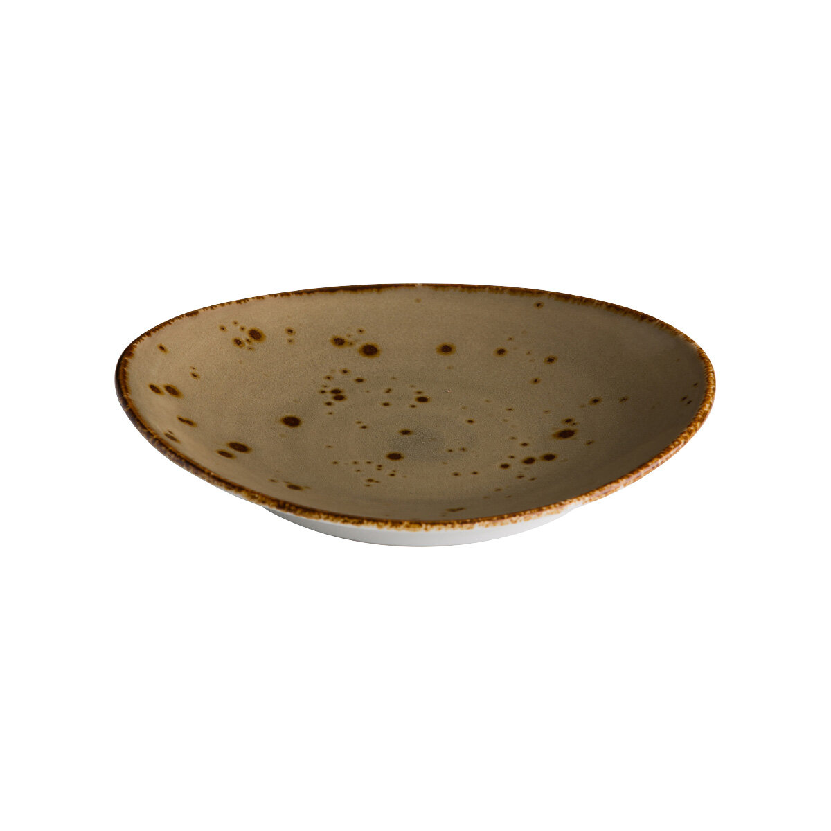 Bord ovaal zand 30 cm Q Authentic