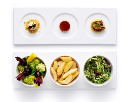 Presentatie- &amp; transportbord met 3 spiegels Q Fine China