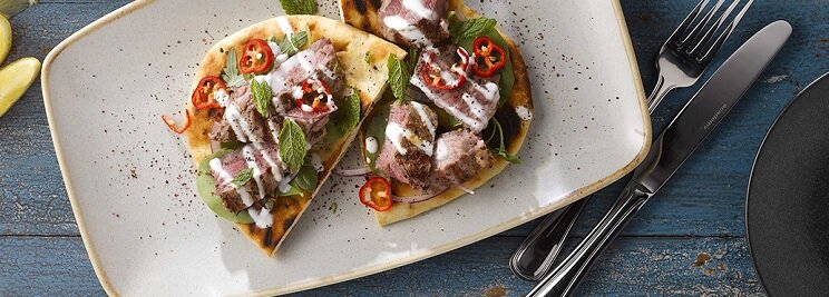 Bord rechthoekig 31 x 18 cm Stone