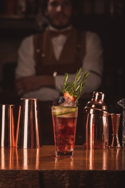 Cocktail shaker Cobbler koper 500 ml