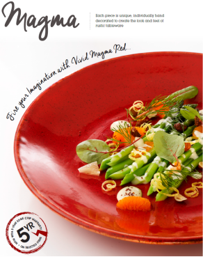 Bord rond 24 cm Magma