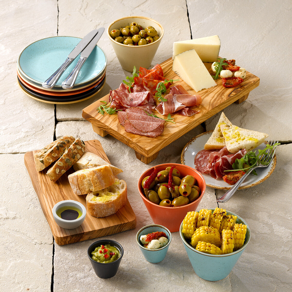 Bord rond 24 cm Sea Spray