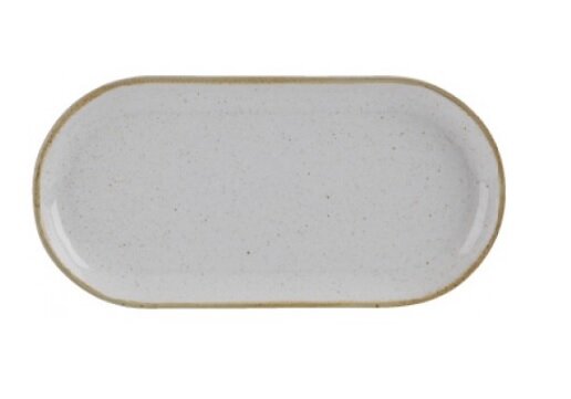 Bord ovaal smal 30 cm Stone