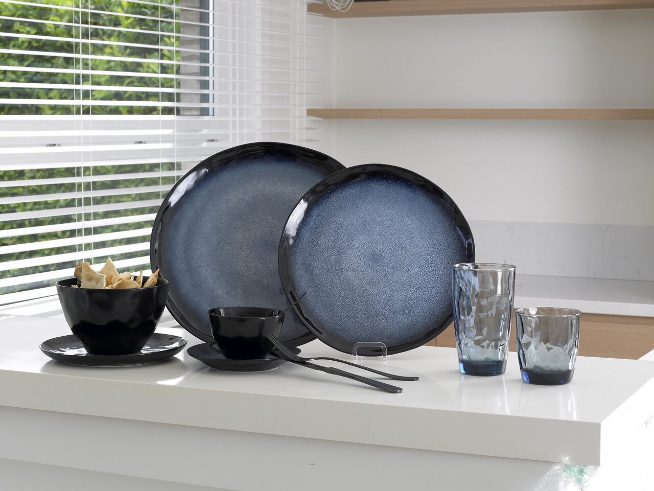 Bord rond 27 cm Sapphire