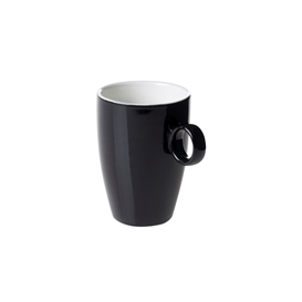 Beker 23 cl zwart Bart Maastricht Porselein