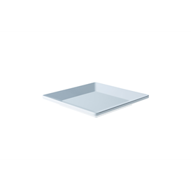Bord 15,2 cm vierkant wit melamine