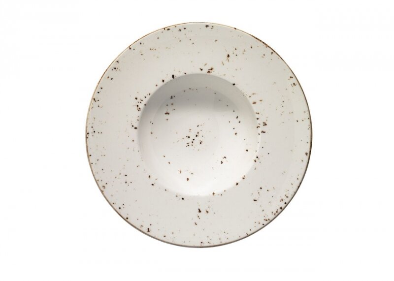 Pasta bord 28 cm brede rand Bonna Grain Off-white