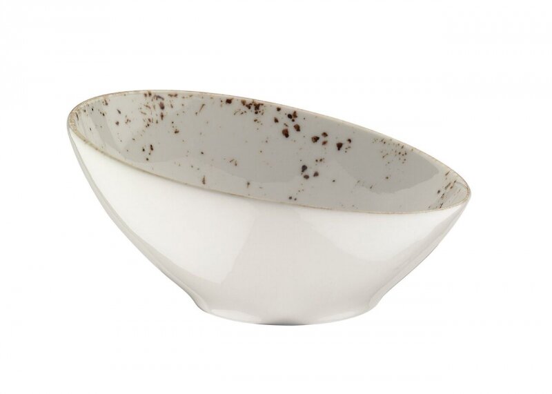Kom schuin 18 cm Bonna Grain Off-white