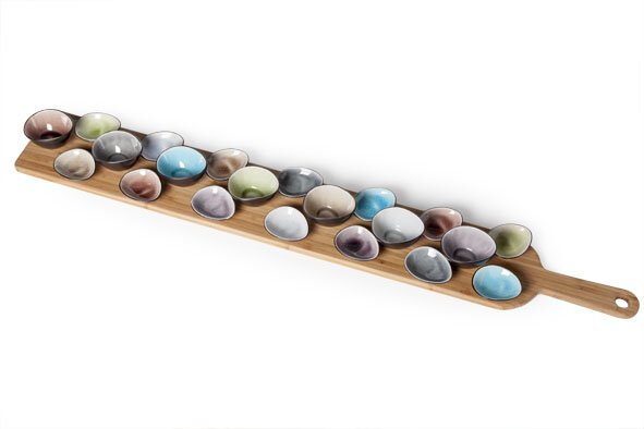 Serveer hapjesplank hout 80 cm