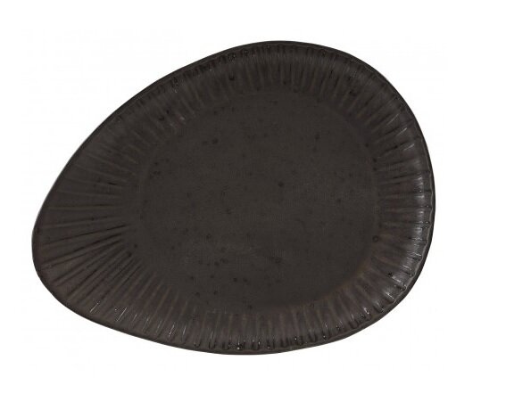 Bord ovaal 34 cm Rustico Flint