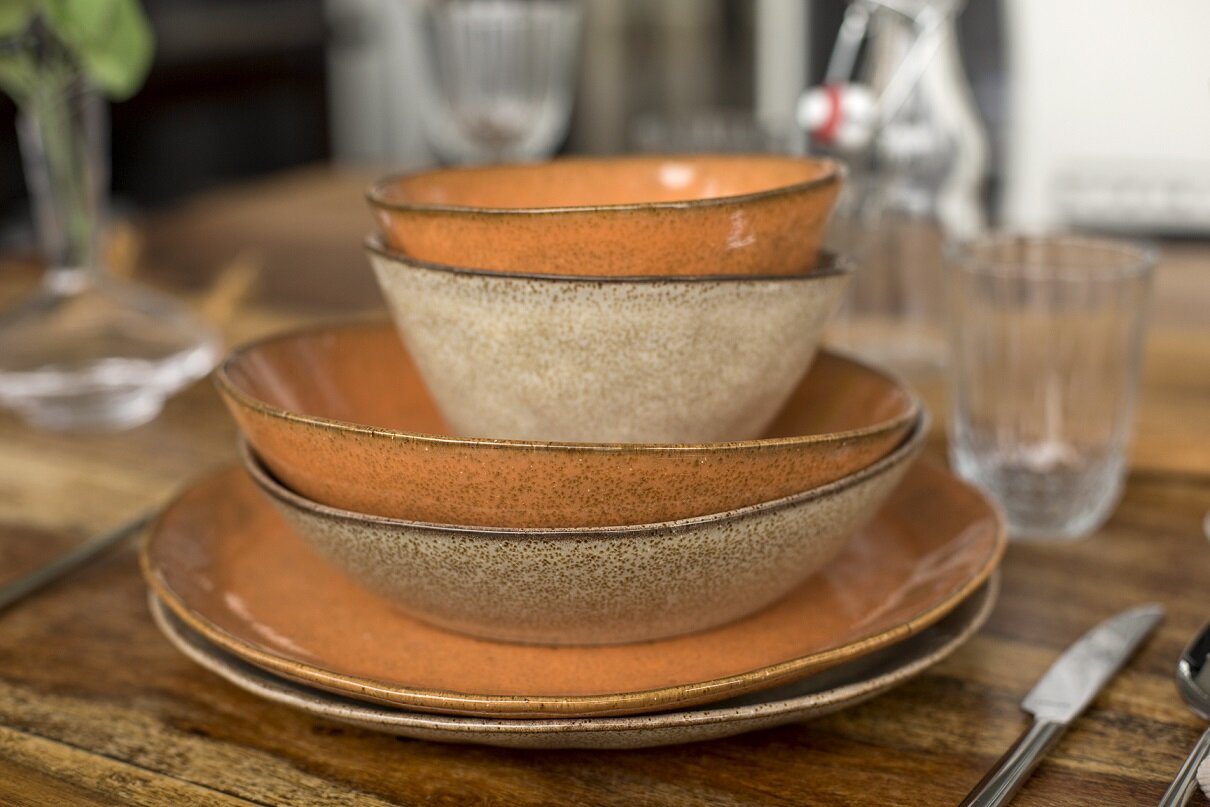 Diep bord 21 cm Rustique roest