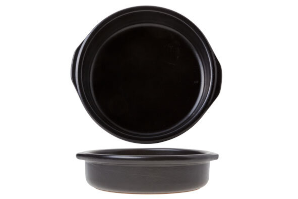 Creme Brulee tapas schaal zwart 17 cm