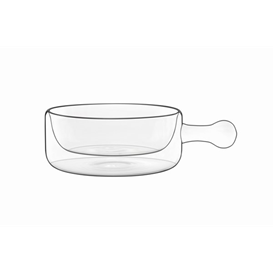 Schaal glas 25 cl met greep Food &amp; Design