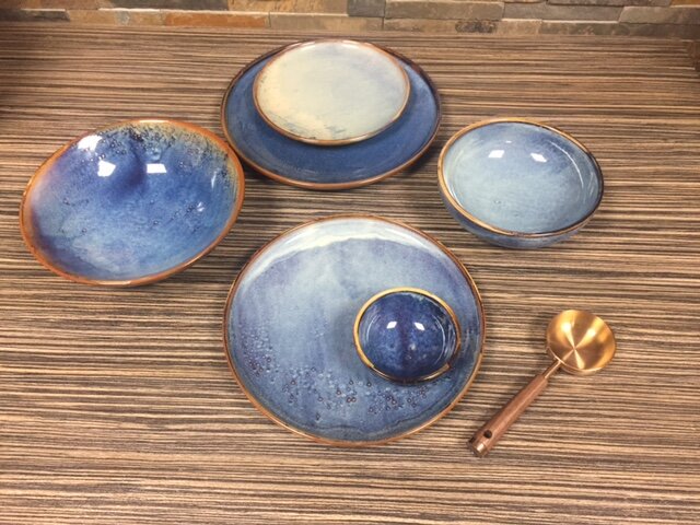 Diepe schaal 26 cm Nova Blue