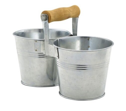 Duo serveeremmer 12 cm  gegalvaniseerd staal