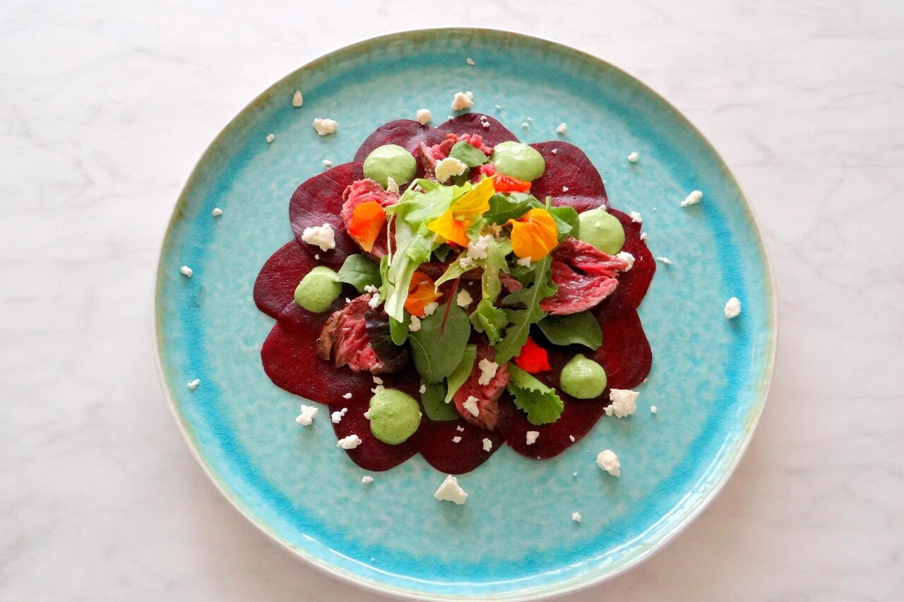 Laguna Azzuro plat bord rond 21,5 cm blauw wit