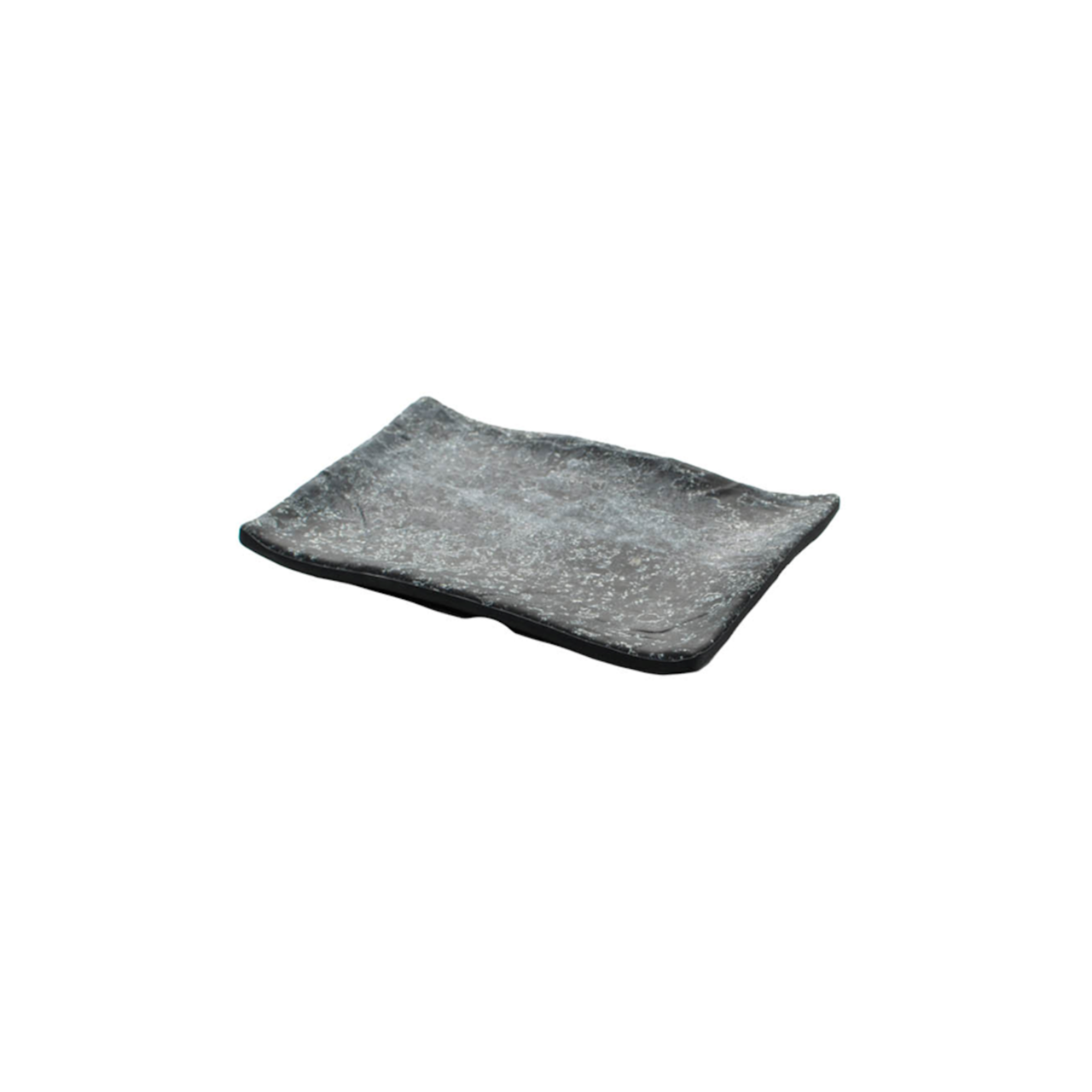 Schaal 21 x 14 cm Endure Melamine zwart/marmer