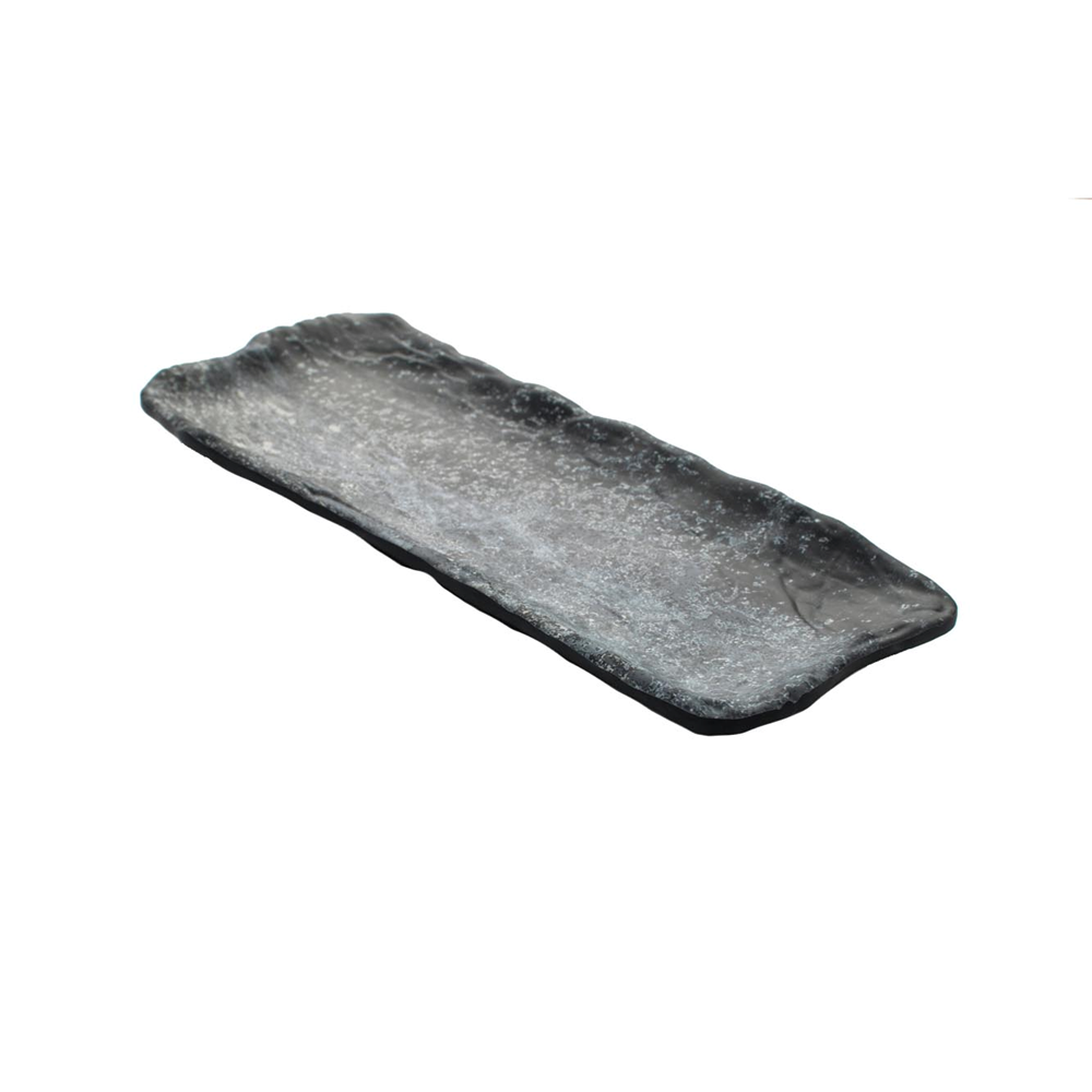 Schaal 30 x 12,5 cm Endure Melamine zwart/marmer