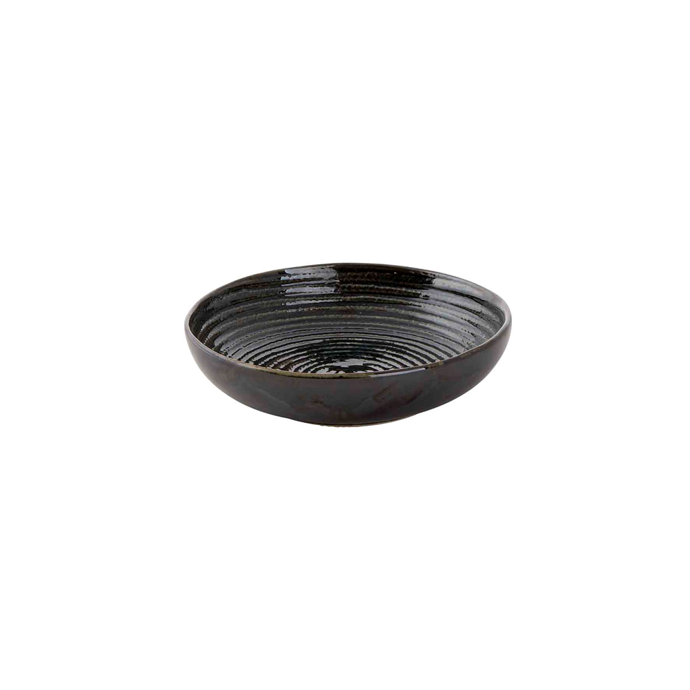 Bord diep 15 cm Metallic groen