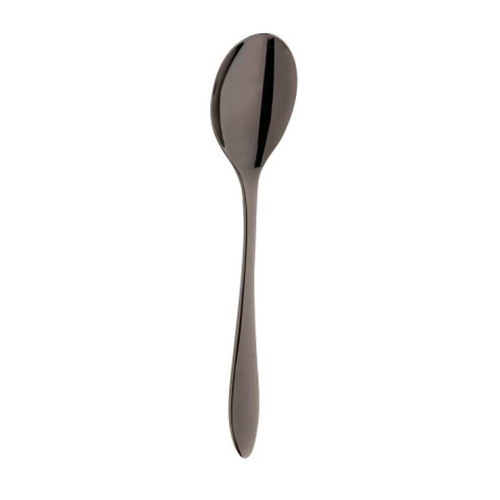 Dessertlepel Gioia Gun Metal zwart 18/10