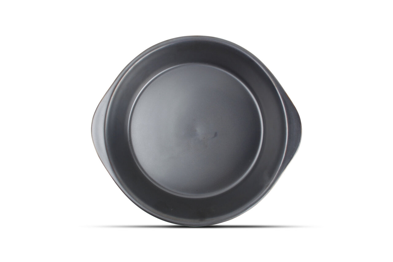 Ovenschaal 21 x 5 cm Brass Silver Hammered