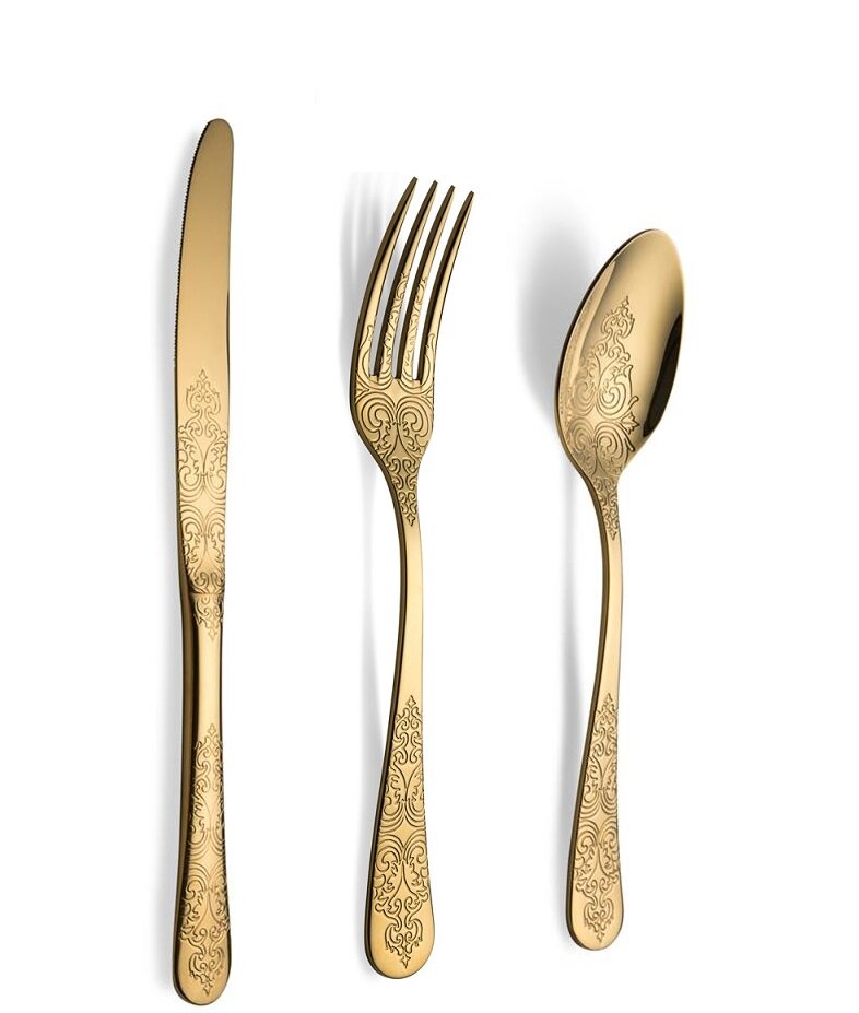  Antique Gold  bestekset