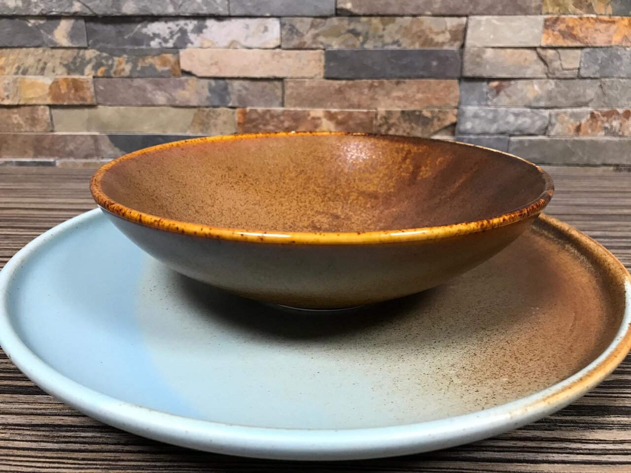 Diep bord 20,5 cm Escura Dark Brown
