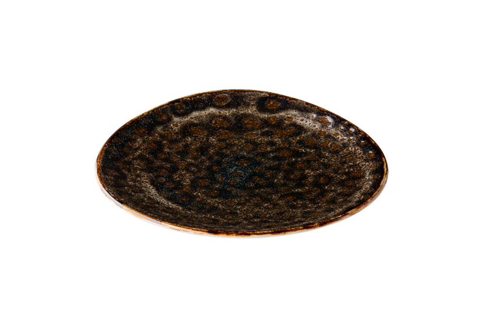 Bord 17 cm Triangle bruin Jersey