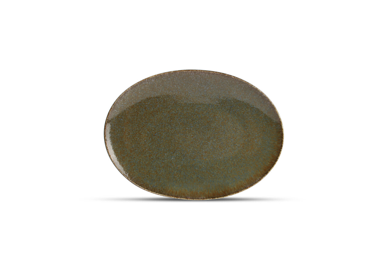 Bord ovaal 24 x 17 cm Yong Cirro Green