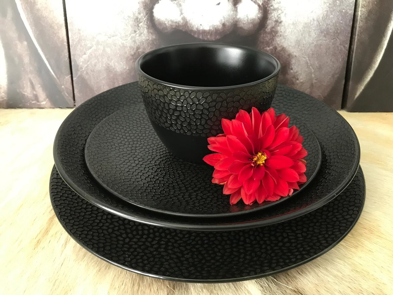 Bord rond 21 cm Honey Comb