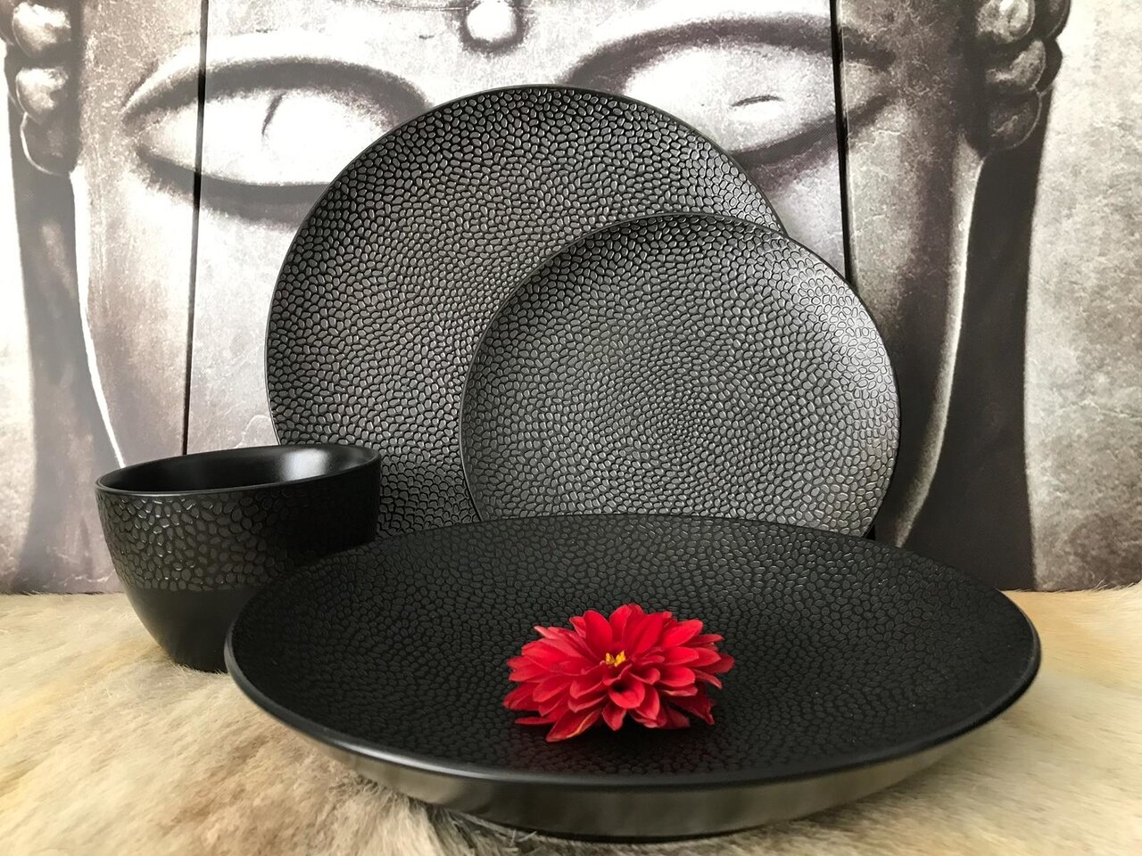 Bord rond 27,5 cm Honey Comb