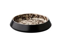 Diep bord 20 cm Bubble zwart satijn Raw by Kevala