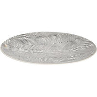 Palmer Bord Leaf 27 cm Wit en Zwart