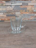Theeglas 40 cl met schotel 14 cm